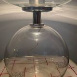 Vintage blown glass lamp from the 70s