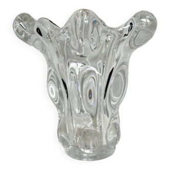 Grand vase cristal signe 1950-60