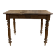 Rectangular wooden farmhouse table turned 90cm or old desk