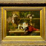 Tableau "Le triomphe du chat".