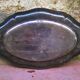 Silver metal dish