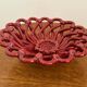 Antique fruit basket in woven ceramic Vallauris