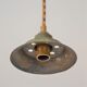 Green lamp and wooden support