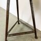 Tabouret d'atelier industriel gris, années 1960