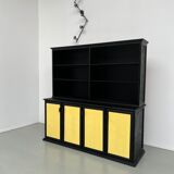 Buffet 2 corps, format XXL, ancien meuble d'école en bois