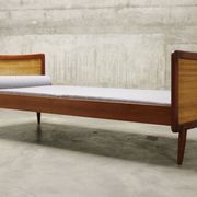 Mid-Century Single Teak Bed, 1960s