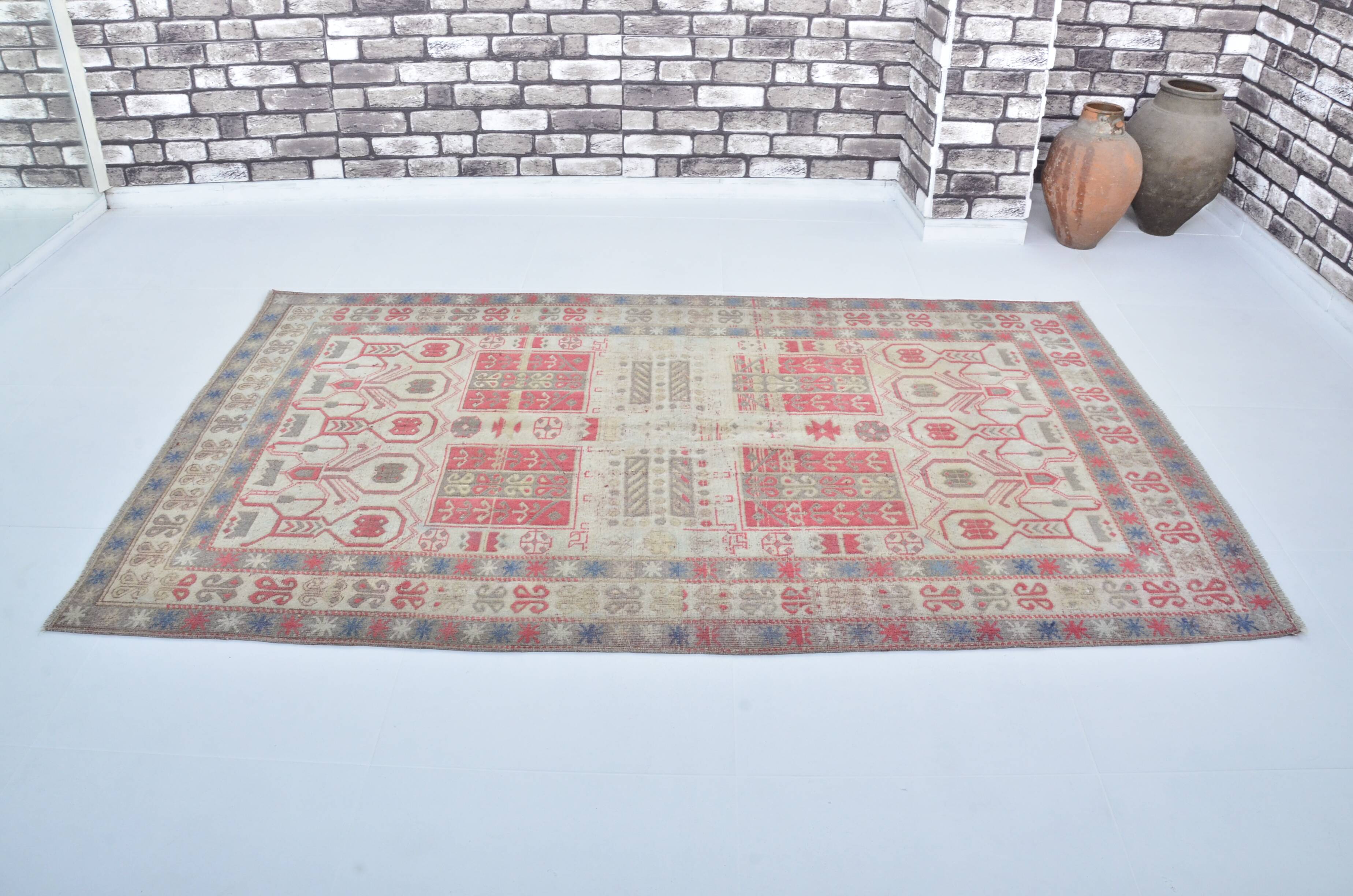 Home Living 3429 Hand-Knotted Vintage Rug