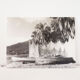Old photograph on wood panel