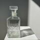 Vintage glass whiskey decanter H:22cm