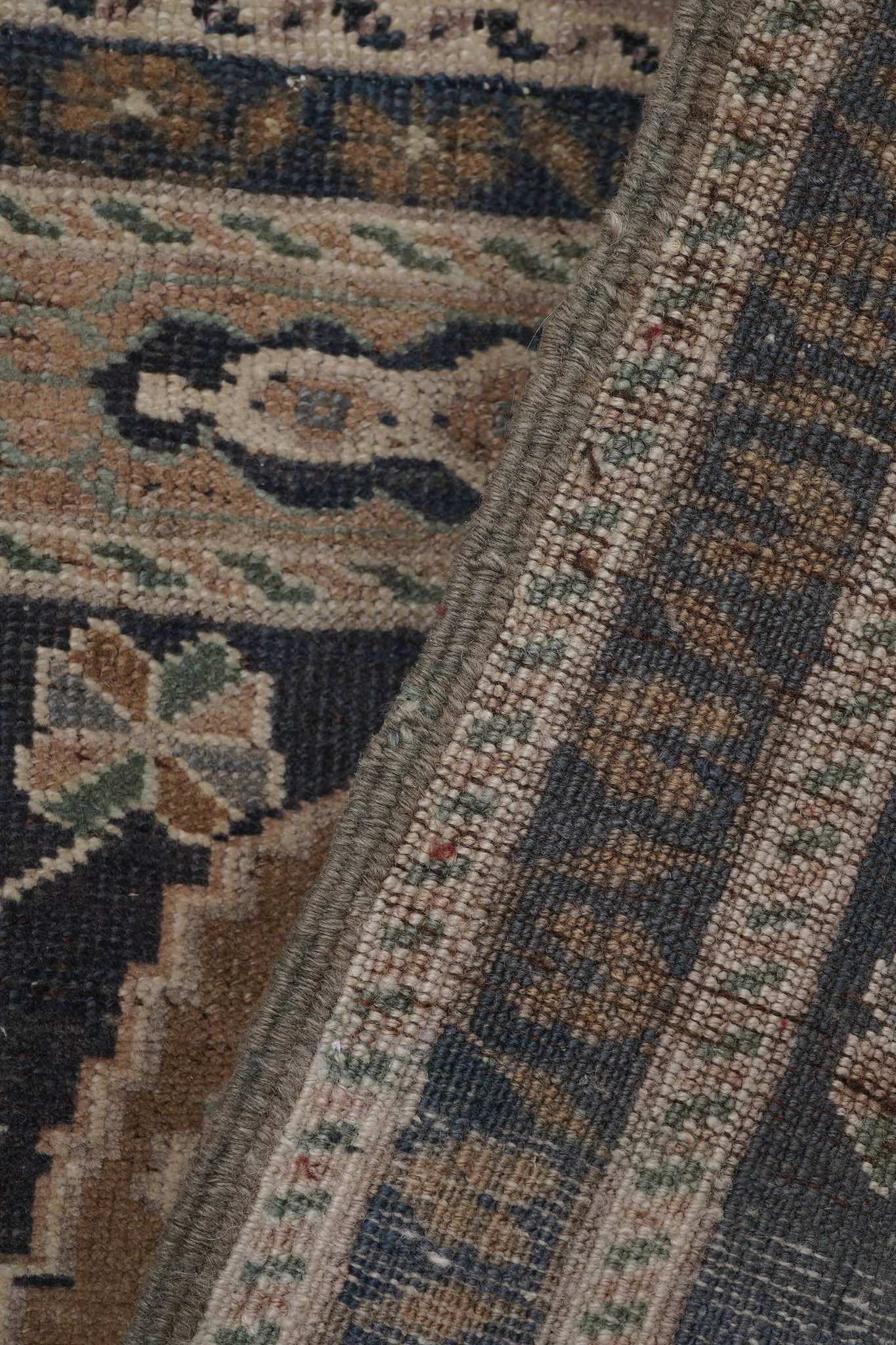 Tapis vintage turc de oushak tissé à la main 59x200 cm