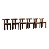 Set of 6 dining chairs by Luigi Vaghi for Former, Italy 1960s