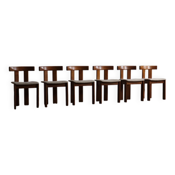 Ensemble de 6 chaises de salle à manger par Luigi Vaghi pour Former, Italie, années 1960.