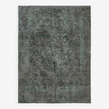 Hand-Knotted Persian Vintage 1970s 297 cm x 399 cm Grey Wool Carpet