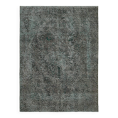 Hand-Knotted Persian Vintage 1970s 297 cm x 399 cm Grey Wool Carpet