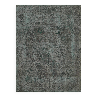 Hand-Knotted Persian Vintage 1970s 297 cm x 399 cm Grey Wool Carpet