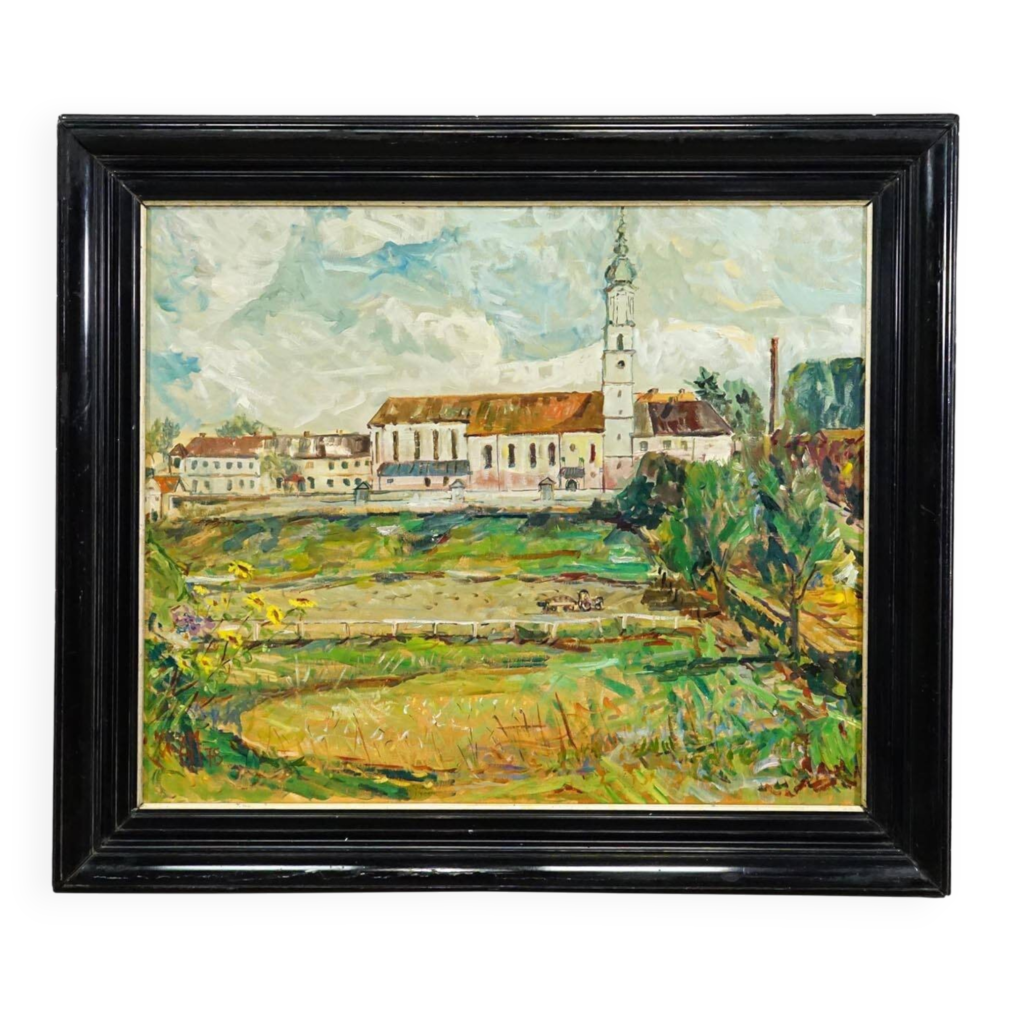 Oil painting by Alexander Michael – Neumarkt St. Veit, 1978