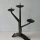 Wrought iron chandelier, brutalist style, 60s