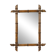 Antique French Wooden Faux Bamboo Mirror 52x39cm