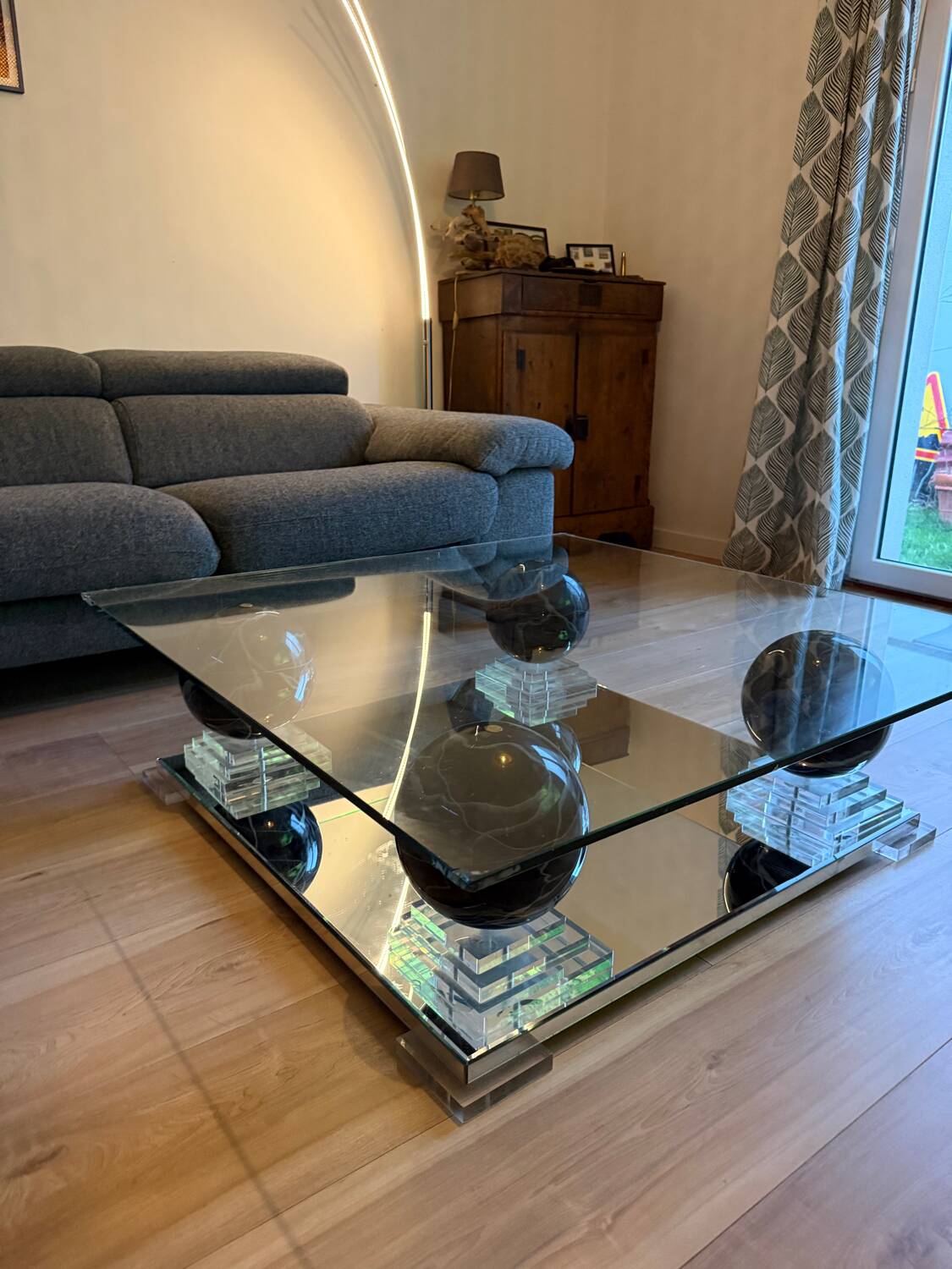 Table basse Roche Bobois en marbre – pièce vintage exclusive