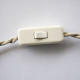 White Clichy glass lamp