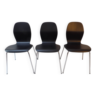 Ilmari Lappalainen - A set of three 'Columna' chairs for Asko. Ca. 1956. Fi