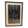 Old Abstract Oil On Paper Signed + Black Wood Frame #B548