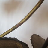 Golden metal brass flower lamp