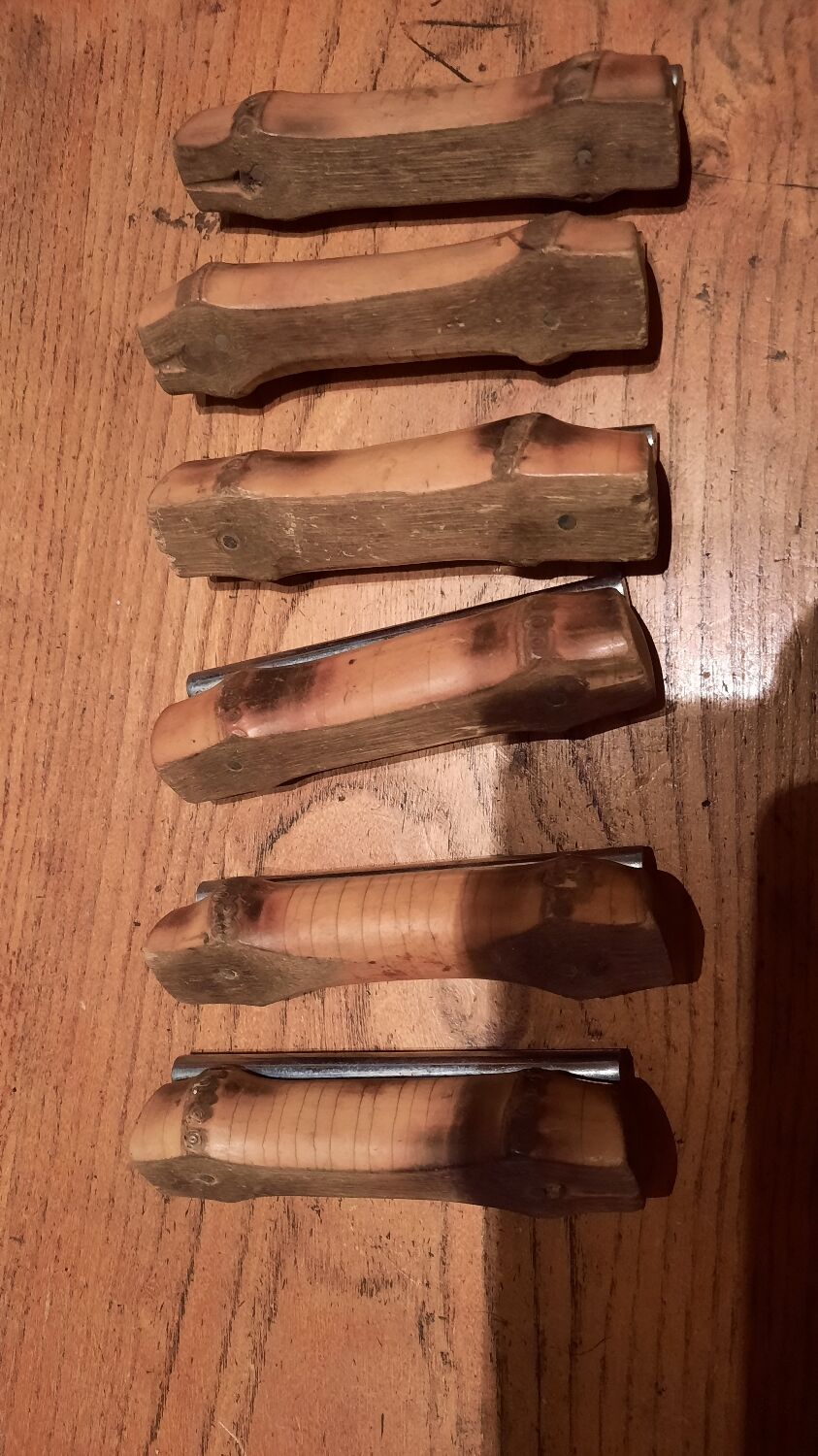 6 knife doors in bamboo and metal