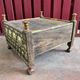 Pakistan, Punjab region. Old small tea table with traditional décor