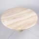 Pedestal dining table in travertine, Stone International, Italy, 1970s