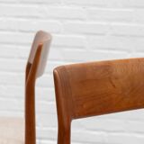 Danish dining chairs set by Johannes Nørgaard 1960s