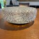 Vintage pressed glass ceiling light from the 1970s