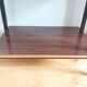 Table de chevet bout de canapé style moderniste formica et métal laqué noir