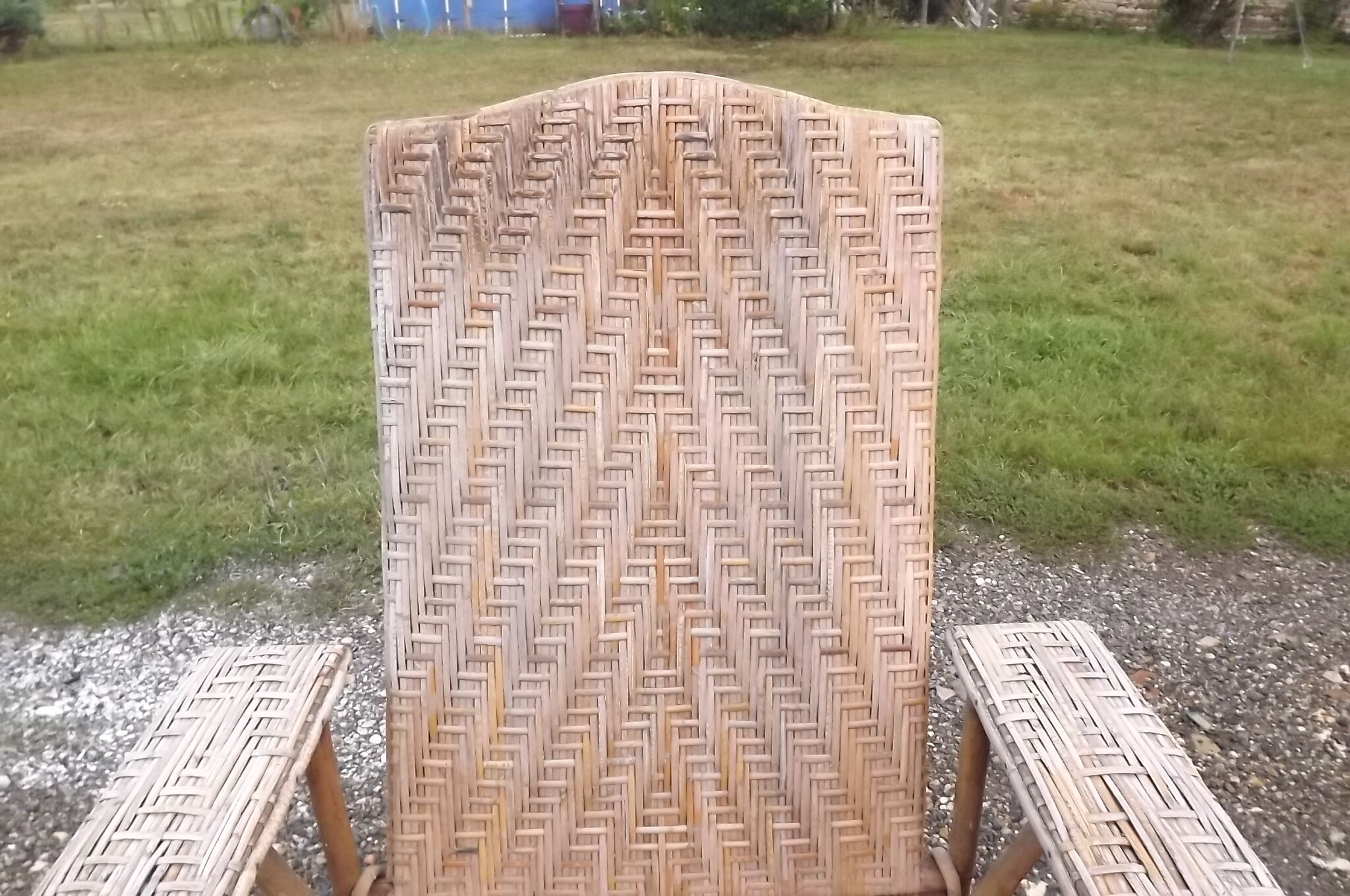 Chair Lounger Wicker of the 1960s