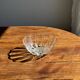 Small vintage Arcoroc Codec glass salad bowl with stylized petal patterns