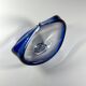 Blown glass bowl coupe Sommerso blue - Murano style 1960