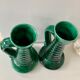 Pair of vintage ceramic candle holders