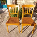 pair of caned chairs, Stella brand