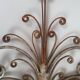 Pair of Silver Wrought Iron And Glass Wall Lights by Banci, Italy, 1940s
