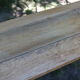 Pairs of benches in light wood and tubular metal