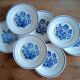 Set de 6 assiettes en faience vintage