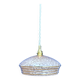 Vintage pink and gold clichy glass lampshade pendant light