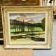 Landscape lake painting 50s