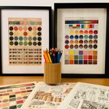 Lithograph engraving on colors of 1897