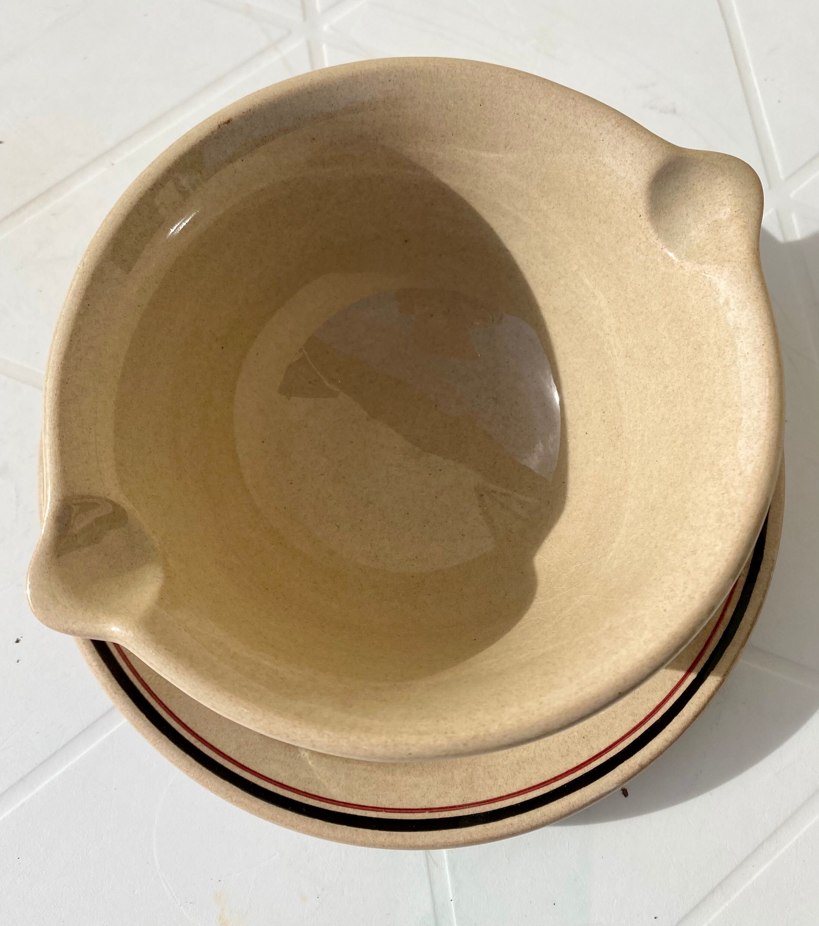 Saucier E.Charbonnier cérame vintage