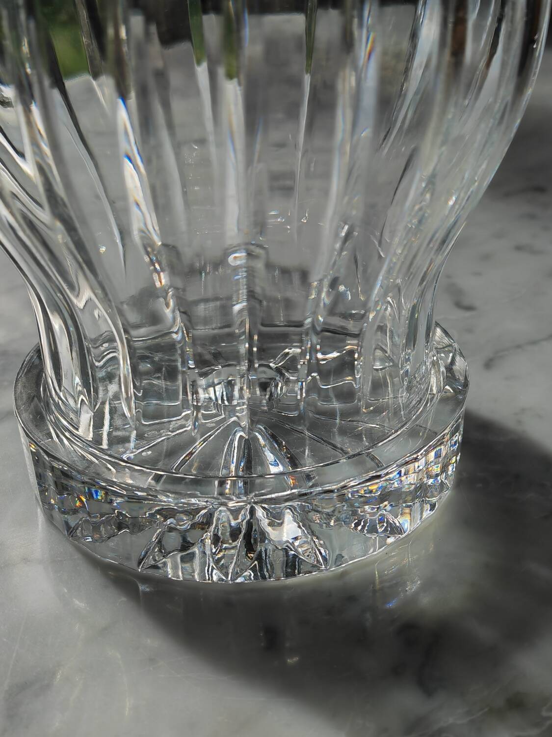 Cut crystal tealight holder