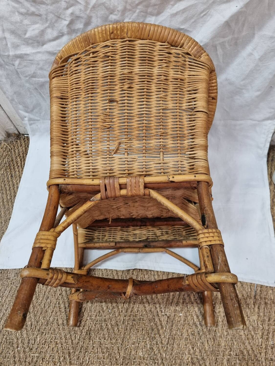 Rattan armchair from 1950