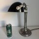 1930s vintage lamp Pirouett Art Deco black opaline - 45 cm