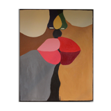 Colorful painting The Kiss by Bodasca