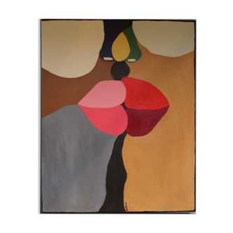 Colorful painting The Kiss by Bodasca